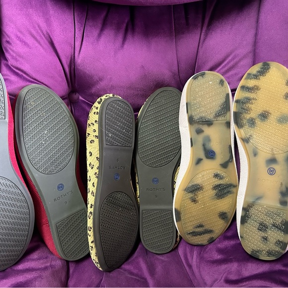 Rothy’s round toe flats. Pink, red and cheetah - Picture 2 of 2
